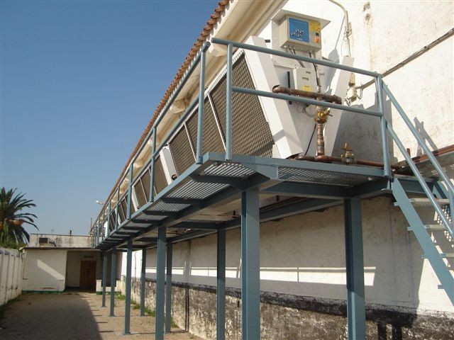 NAVAL BASE - Rota di Cadice - Spain.4 air cooled condensers model SDHVN 258 with fan regulation